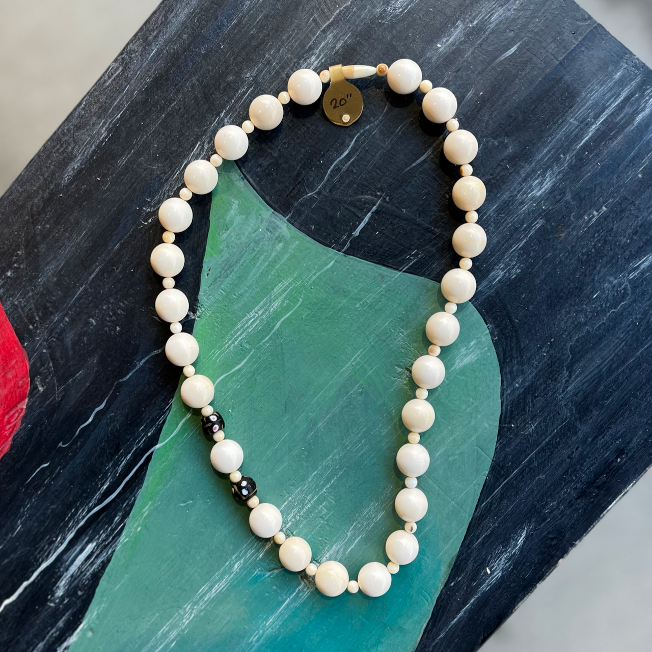 Ivory bead store necklace