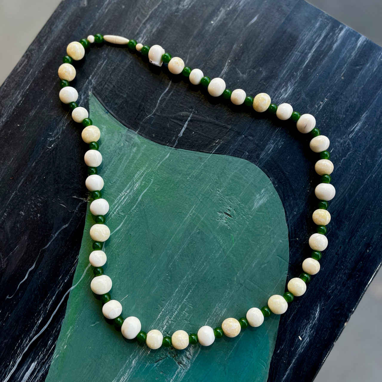 Ivory & Jade Necklace