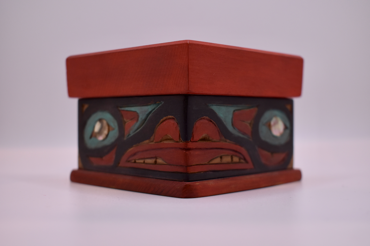 Small Wolf Bentwood Box